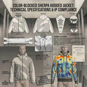 <span class=keywords><strong>Veste</strong></span> en laine Sherpa pour hommes à conception personnalisée OEM <span class=keywords><strong>Veste</strong></span> vierge en toile polaire zippée avec col montant décontractée et hivernale vente en gros - Product Image 2