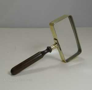 Loupe traditionnelle à manche en bois, cadre rond en laiton, durable, pour la décoration intérieure, la salle d'étude, l'utilisation au bureau, instrument de magnification - Product Image 5