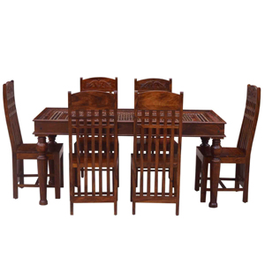 Wholesale Solid Wood Restaurant <b>Dining</b> Table <b>Set</b> with <b>6</b> <b>Chairs</b> Wooden <b>Dining</b> Furniture for Restaurants Cafes Hotels and Homes - Product Image 4