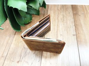 Cartera personalizada de Navidad, regalo para hombres, regalo de aniversario europeo genuino de cuero, regalo para novio y marido, regalo para novio, 2017 - Product Image 3