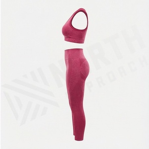 Ensemble de yoga et leggings de sport pour femmes, vêtements de sport respirants pour la salle de sport, deux pièces, vêtements de fitness, vêtements pour femmes - Product Image 3