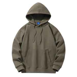 Sudadera con Capucha Personalizada para Hombre - Sudadera de Alta Calidad 100% Algodón Felpa, Color Negro Liso - Product Image 5