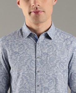 Camisa Casual de Hombre Enovate, Doble Botonadura, Manga Larga, Transpirable, 100% Algodón, con Logotipo en la Parte Posterior del Cuello, para Primavera - Product Image 2