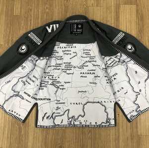 Kimono de BJJ Profesional Personalizado con Logotipo Impreso en Serigrafía, 100% Algodón Elástico, Uniforme de Artes Marciales Unisex OEM, Frente/Izquierda/Derecha - Product Image 3
