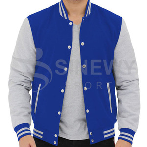 Veste universitaire vierge pour homme, col montant en toile de haute qualité, style streetwear vintage, imperméable et coupe-vent, personnalisable, pour l'hiver - Product Image 1