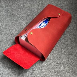 Boîte à mouchoirs en cuir véritable de qualité supérieure, style vintage, pour restaurant haut de gamme -LTBC-0014 - Product Image 5