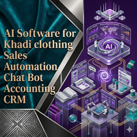 Software de IA para Automatización de Ventas de Ropa Khadi, Chatbot, Contabilidad, CRM, Diseño de Sitios Web, Software de Aplicaciones Móviles para Android e iOS