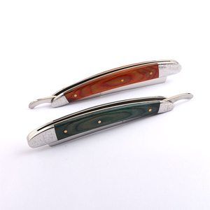 Afeitadora manual profesional de alta calidad, maquinilla de afeitar plegable afilada de acero inoxidable con cuchilla, 2 colores - Product Image 6