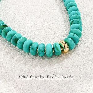 Custom Colorful Brass Bead Square Shape Adjustable Gold Charm Chain Trendy Women's Jewelry Dishwasher Safe - Product Image 4