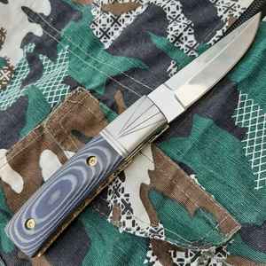 Couteaux de chasse robustes à lame pointue pour la découpe de viande et la survie en milieu agricole, ranch et nature sauvage, option terrain. - Product Image 1