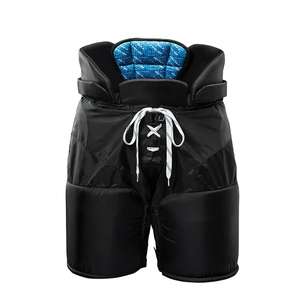 Chaqueta Deportiva Acolchada Negra para Hombre, Cierre Elástico en la Cintura, Interior Azul, 100% Poliéster, Antibacteriana, Transpirable, RexFit - Product Image 1