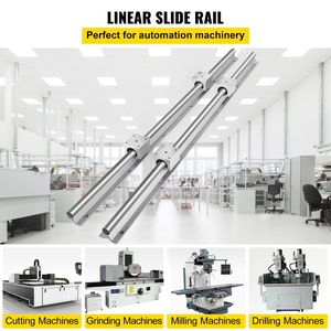 Sbr20-1000mm 2xlinear Rail Set 4x blocco cuscinetto tipo quadrato 20mm Sbr20uu guide lineari aggiornate di alta qualità - Product Image 2