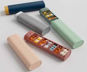 <b>7</b>-Compartment Weekly Pill Organizer with Aluminum Alloy Construction - Product Image 1