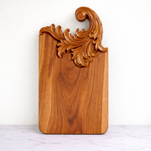 Tabla de cortar de madera de acacia con diseño de hoja de arce, superficie lisa y gruesa, duradera, apta para alimentos, bandeja de servir para cocina - Product Image 5