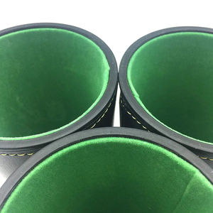 Juego de Backgammon de Cuero PU con Cubo de Dobleación, Vaso para Dados y Fichas, Vaso para Dados de Cuero Ovalado al por Mayor - Product Image 4