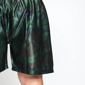 Pantalones Cortos de Boxeo de Camuflaje Verde Personalizados de Venta Rápida: Shorts de Entrenamiento de Satén Listos para Marcar con tu Marca - Bajo MOQ, Servicio Directo de Fabricante - Product Image 3
