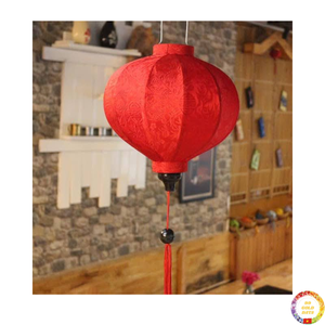 Lanterne en soie faite à la main à partir d'un cadre coloré en soie et bambou pour la décoration de la maison fête festival Vietnam - Product Image 6