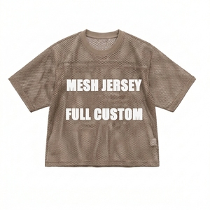 Mesh Jersey Full Custom Breathable Short Sleeve Crew Neck Unisex Adult Basketball Apparel 100% Polyester Mesh Fabric - Product Image 3