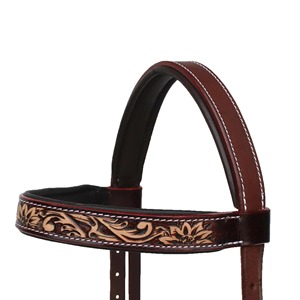Brida de cuero hecha a mano para caballo, reutilizable, grande, completa con ajuste y costuras elegantes, para montar a caballo, control del caballo - Product Image 5