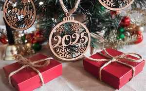 Custom Wooden Christmas Ornaments Personalized Engraved Wood Hanging Decorations for Christmas Tree Holiday Gift Wedding Party H - Product Image 4