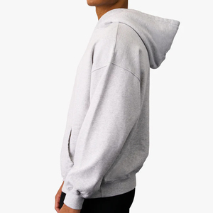 Sweat-shirt à capuche surdimensionné en coton biologique pour homme, sweat-shirt décontracté pour homme avec capuche - Product Image 3