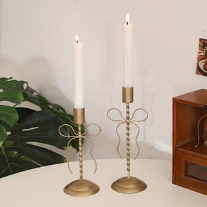 Porte-bougie en fonte en forme d'arc, design élégant et style artistique vintage, décoration de Noël, porte-bougie - Product Image 6