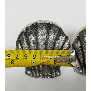 Elegant Seashell Shape Salt <b>And</b> Pepper Shakers <b>Set</b> For Home Kitchen Cafes <b>And</b> Restaurants Coastal Themed Table Decor From India - Product Image 4