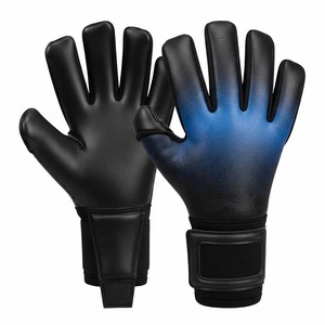 Gants de gardien de but de football, doigts entièrement couverts, antidérapants, respirants, sangle de poignet réglable, unisexe, cuir PU, impression par sublimation - Product Image 4