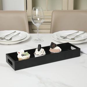 Plateau de service en métal de luxe, fait main, pour la maison et les restaurants, idéal pour un service alimentaire raffiné et une présentation élégante pour les invités - Product Image 2