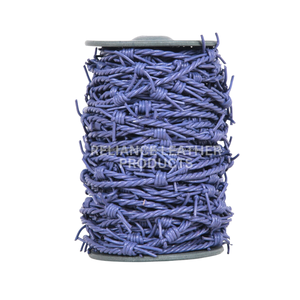 เชือกหนังแท้สีน้ำตาลเข้มขนาด 2 มม. แบบมีหนาม สำหรับทำสร้อยข้อมือ สร้อยคอ DIY งานฝีมือคุณภาพพรีเมียม - Product Image 3