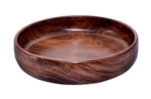 Tazón Redondo de Madera Maciza Multiusos para Servir Desayuno, Aperitivos, Sopa, Ensaladas, para el Hogar y la Cocina - Product Image 2