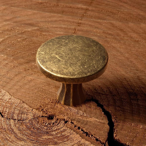 Pomo de latón Art Deco con placa posterior, tirador vintage para cajones de gabinete, herraje decorativo ecológico para muebles - Product Image 6