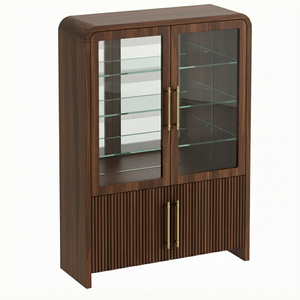 Display Cabinet Solid Wood Modern Coffee Table for Living Room <b>Sofa</b> Set Furniture Living Room <b>Sleeper</b> Handcrafted Indoor OEM ODM - Product Image 2