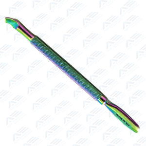 Pousse-cuticules argenté, dissolvant de vernis à ongles, spatule exfoliante double tranchante, cuillère à double extrémité pour nail art, manucure et pédicure - Product Image 3