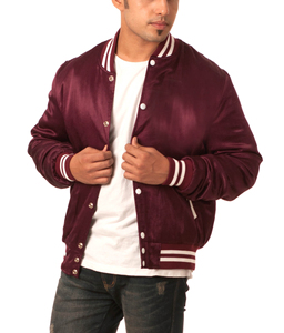 Veste de baseball boutonnée en satin 100 % polyester de qualité supérieure avec logo personnalisé, vêtement de sport décontracté respirant, grande taille, hiver, style Letterman - Product Image 3