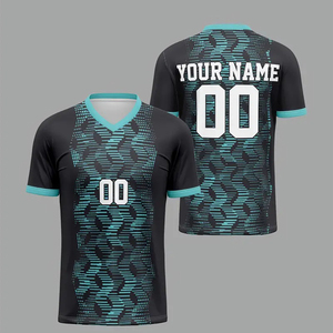 เสื้อฟุตบอลซับลิเมชั่นคุณภาพสูง โพลีเอสเตอร์ 100% รุ่นใหม่ล่าสุด รับผลิตตามสั่ง (OEM) ขายส่ง พร้อมบริการพิมพ์ลายซับลิเมชั่น สำหรับผู้ใหญ่ทุกเพศ - Product Image 3