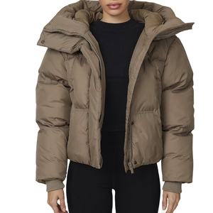 Chaqueta de Moda Urbana de Nailon y Poliéster de Primera Calidad para Uso Diario, Chaqueta Acolchada Extra Grande para Mujer, Último Modelo 2026 - Product Image 1