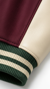 Trendy Winter Hooded Varsity <b>Jacket</b> Quilted Lining Chenille Letters Wholesale Professional American Style Front Polyester/Cotton - Product Image 5