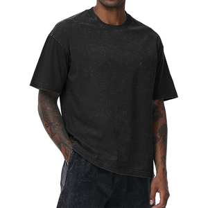 Camisetas Gráficas Estampadas DTG para Streetwear, Camisetas Lisas Oversize para Hombre, Camisetas con Lavado Ácido, Camisetas Vintage Personalizadas Oversize para Hombre - Product Image 4