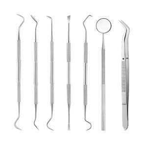 5 in 1 Stainless Steel Tooth Stain Cleaning <b>Tool</b> Remove Plaque Black Dental Calculus Tartar Remover <b>Hooks</b> Set By Grip Surgical - Product Image 4