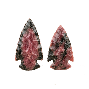 Puntas de flecha de piedra, cristal de rodonita natural, puntas de flecha de jaspe elegante curativas, gemas, venta al por mayor de cristales - Product Image 2