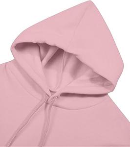 <b>Ladies</b> Stylish Winter Streetwear <b>Crop</b> Hooded Front Casual Long Sleeve Pullover Fleece Cotton Blend Soft Breathable Eco-Friendly - Product Image 2