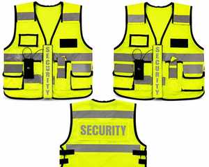 Gilet de sécurité tactique pour patrouille |   Gilet de sécurité pour le personnel de porte-à-porte |   Équipement de patrouille pour agents de sécurité |   Gilet de travail professionnel - Product Image 1