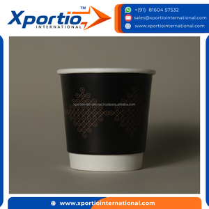 Eco Friendly Double Wall Paper Cups Waterproof Protection 4oz 120 ml Capacity Private Labeling Suitable For Hot & Cold Beverages - Product Image 3