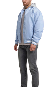 College Blank Silk Bulk Wholesale Custom Logo <b>Mens</b> <b>Varsity</b> Baseball <b>Jacket</b> In <b>Bomber</b> Style - Product Image 4