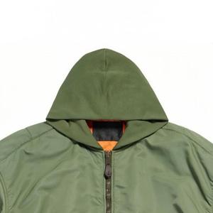 Men's Olive Green Hooded Puffer Jacket <b>Thick</b> <b>Winter</b> <b>Coat</b> Casual Zipper Closure Loose Fit Solid Color Nylon Shell Windproof - Product Image 5
