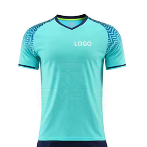 Uniforme de fútbol duradero para hombre, material de malla transpirable, conjunto ligero de camiseta y pantalones cortos para entrenamiento de equipos de fútbol - Product Image 4