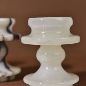 เตาเผาบัคฮูร์หินอ่อนสีเบจ ตกแต่งบ้านด้วยหยกธรรมชาติสไตล์ใหม่ เตาเผาเครื่องหอมหินอ่อน - Product Image 5