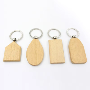Natural wood keychain Laser <b>engraved</b> Logo Modern <b>Keyring</b> Christmas Lowest Price - Product Image 1