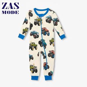 ชุดรอมเปอร์เด็กทารกแขนยาวถักนิตติ้ง ซิปปิด ผลิตจากผ้าฝ้ายออร์แกนิค 100% เป็นมิตรกับสิ่งแวดล้อม เนื้อผ้านุ่ม เหมาะสำหรับฤดูหนาว แบบ unisex สั่งพิมพ์ลายได้ - Product Image 1